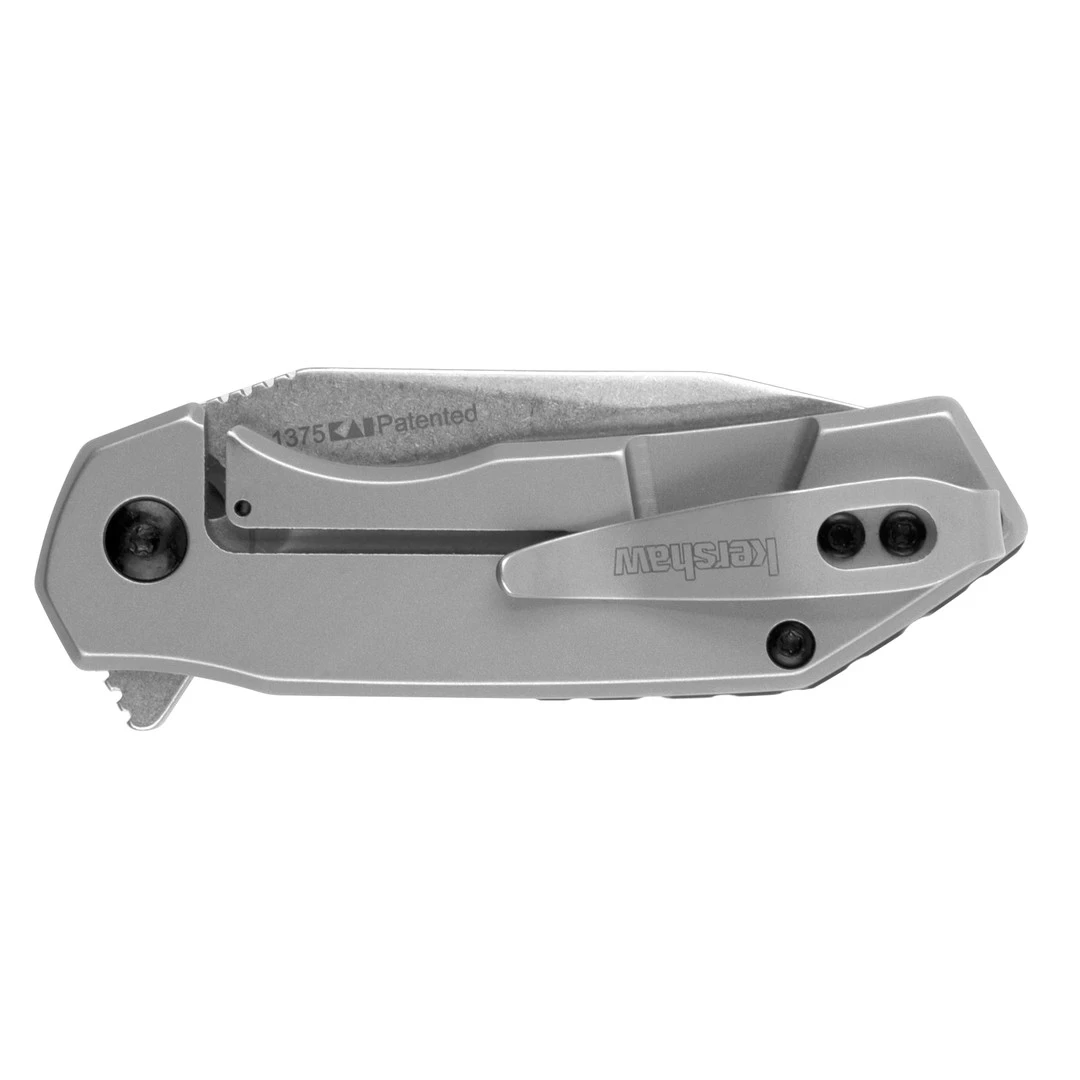 Kershaw Valve Steel Spring Assist Knife, Stonewash Blade - Image 2