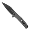 Kershaw Gray PVD Flyby Assisted Flipper Knife, BlackWashed Modified Wharncliffe Blade