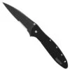 Kershaw Ken Onion Leek Assisted Opener Knife, Black Combo Blade, KS1660CKTST