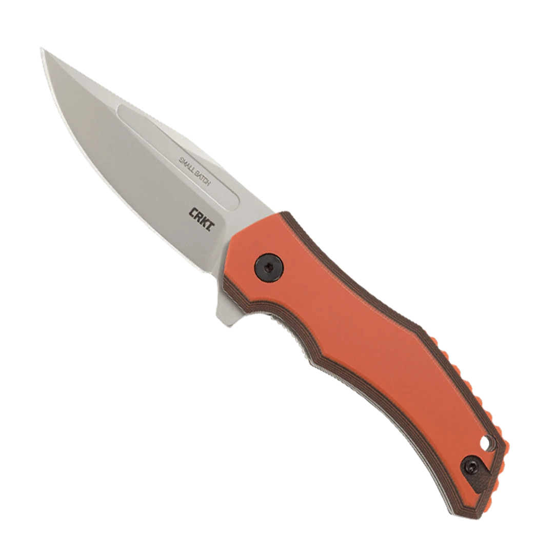 CRKT Fawkes Brown/Orange G-10 Spring Assisted Knife