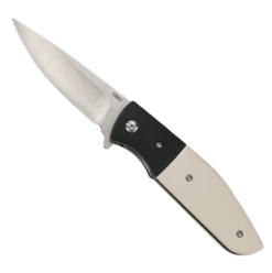 CRKT Curfew White Fiber/Black Aluminum Spring Assisted Knife
