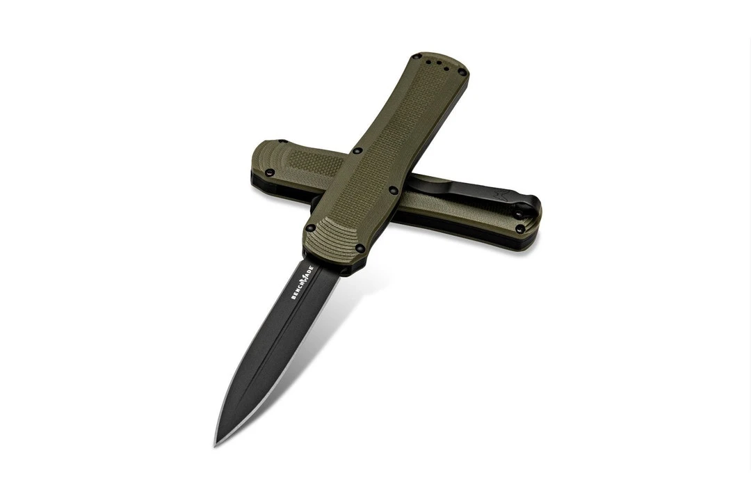 Benchmade OD Green Autocrat Dagger OTF Auto Knife, CPM-S30V Black Blade - Image 2