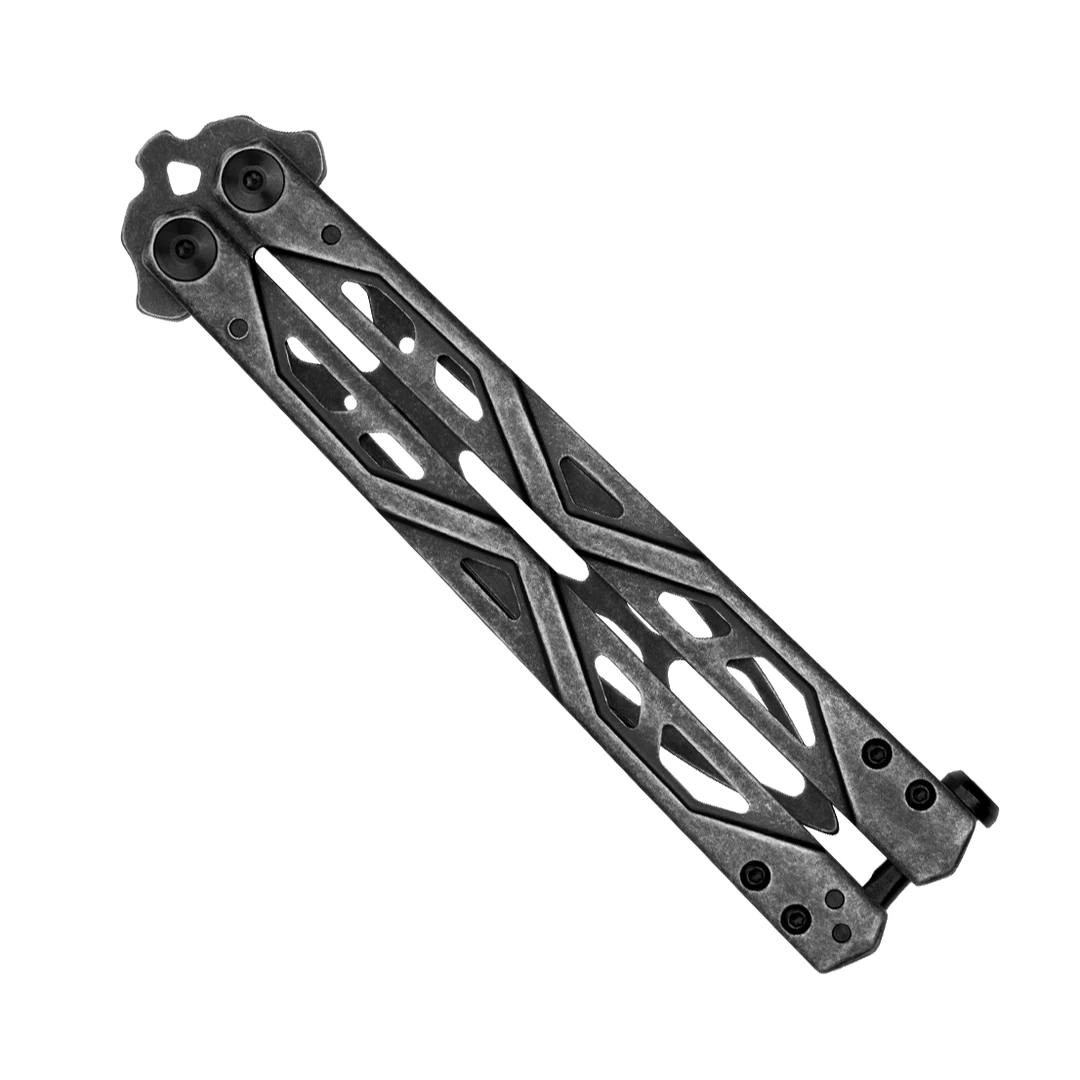 Kershaw BlackWashed Stainless Balanza Training Balisong Butterfly Knife, BlackWashed Stainless Steel Blade - Image 2
