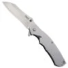 CRKT 2081 RASP Stainless Wharncliffe Folder Knife, AUS-8 Stonewash Blade