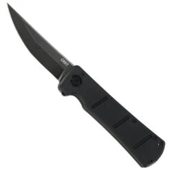 CRKT Inazuma No Ken Assisted Deadbolt Flipper Knife, Black Stonewash D2 Blade