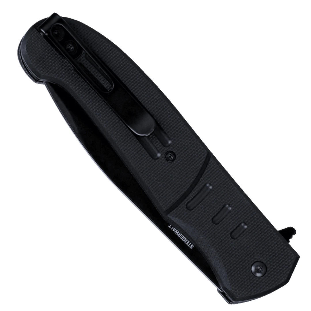 CRKT Black G10 Ignitor Assist Knife, Black Veff Blade - Image 2