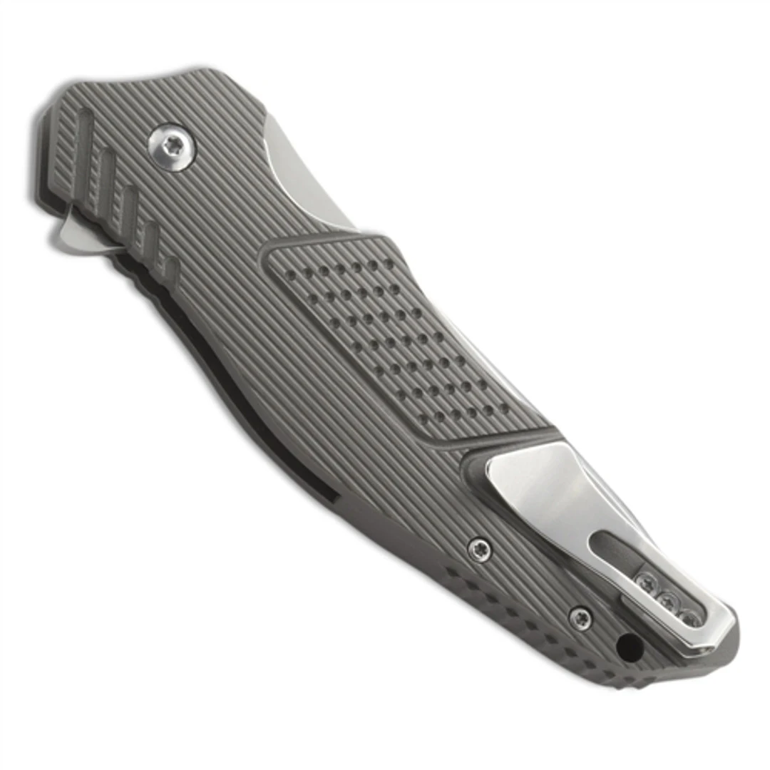 CRKT Outrage Folder, Ken Onion Design, Satin Drop Point, Plain Blade - Image 2