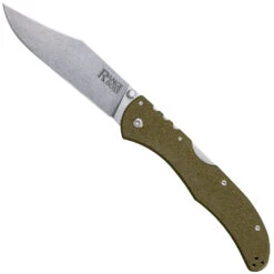 Cold Steel OD Green Range Boss Folder Knife, Clip Point Blade
