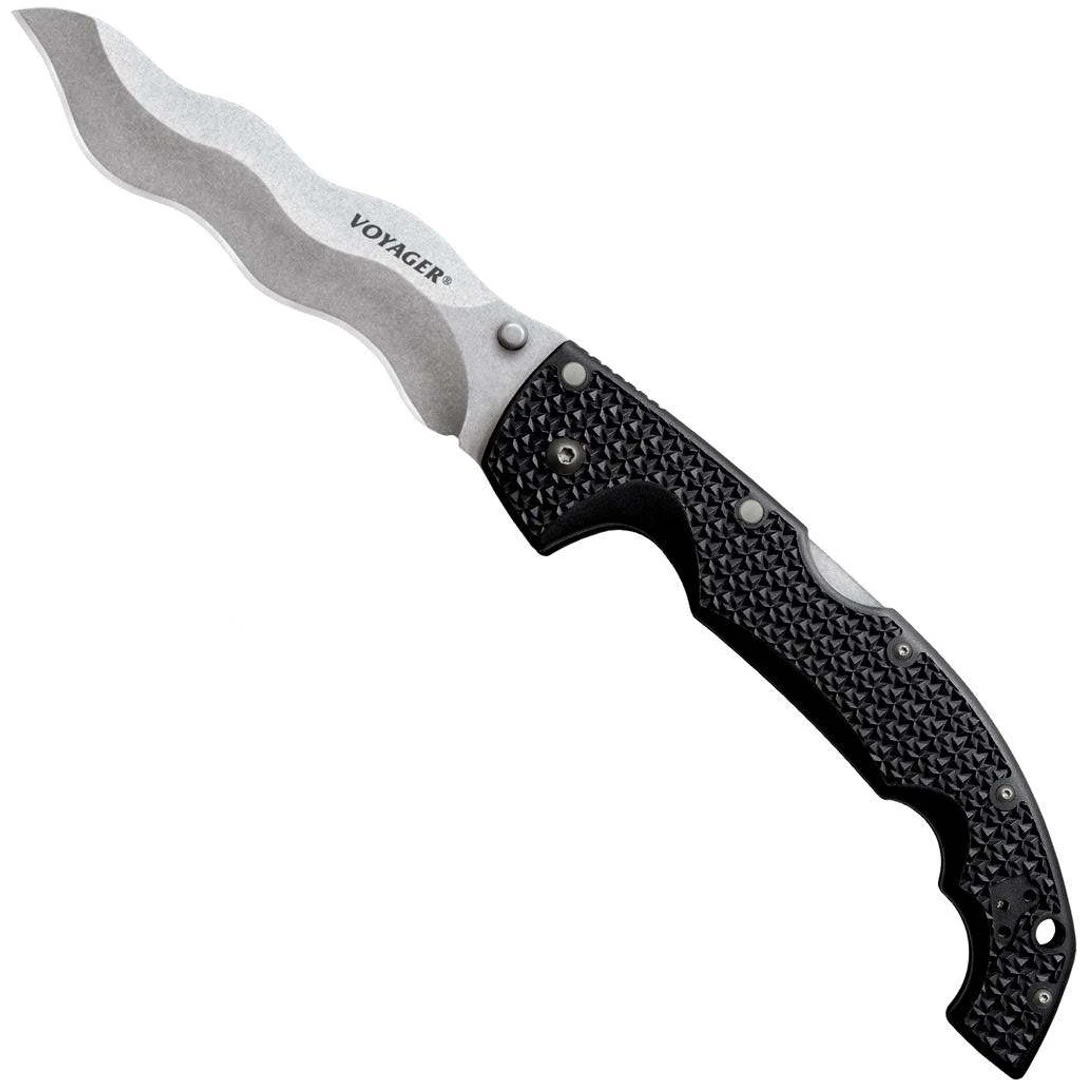 Cold Steel Kris Voyager XL Folder Knife, Stonewash Blade