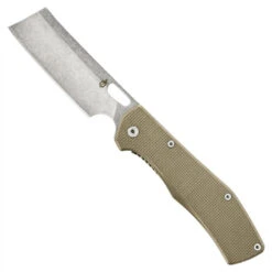 Gerber 31-003476 Desert Tan FlatIron Cleaver G-10/Stainless Steel Folder Knife, Stonewash Blade