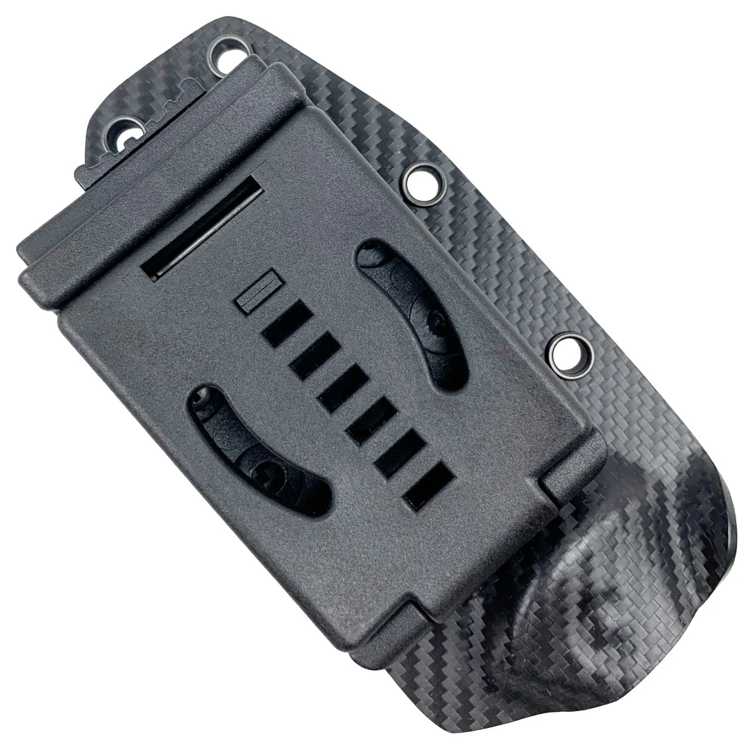 Microtech Socom Alpha Tanto Mini Fixed Blade Knife, Serrated Stonewash Blade - Image 3