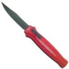 Piranha P-19RT Red Rated-R OTF Auto Knife, 154CM Black Blade
