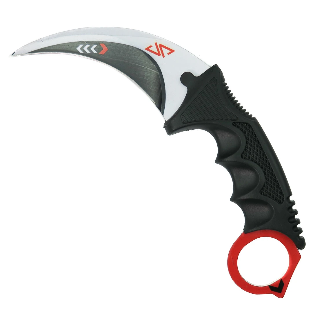The Archimedes Claw Karambit, Black, White And Red Blade
