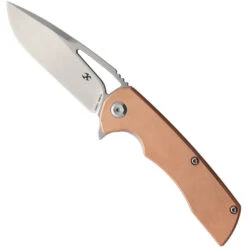 Kansept Knives Brass Kryo Folder Knife