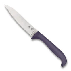 Spyderco Counter Puppy Purple Combo Knife