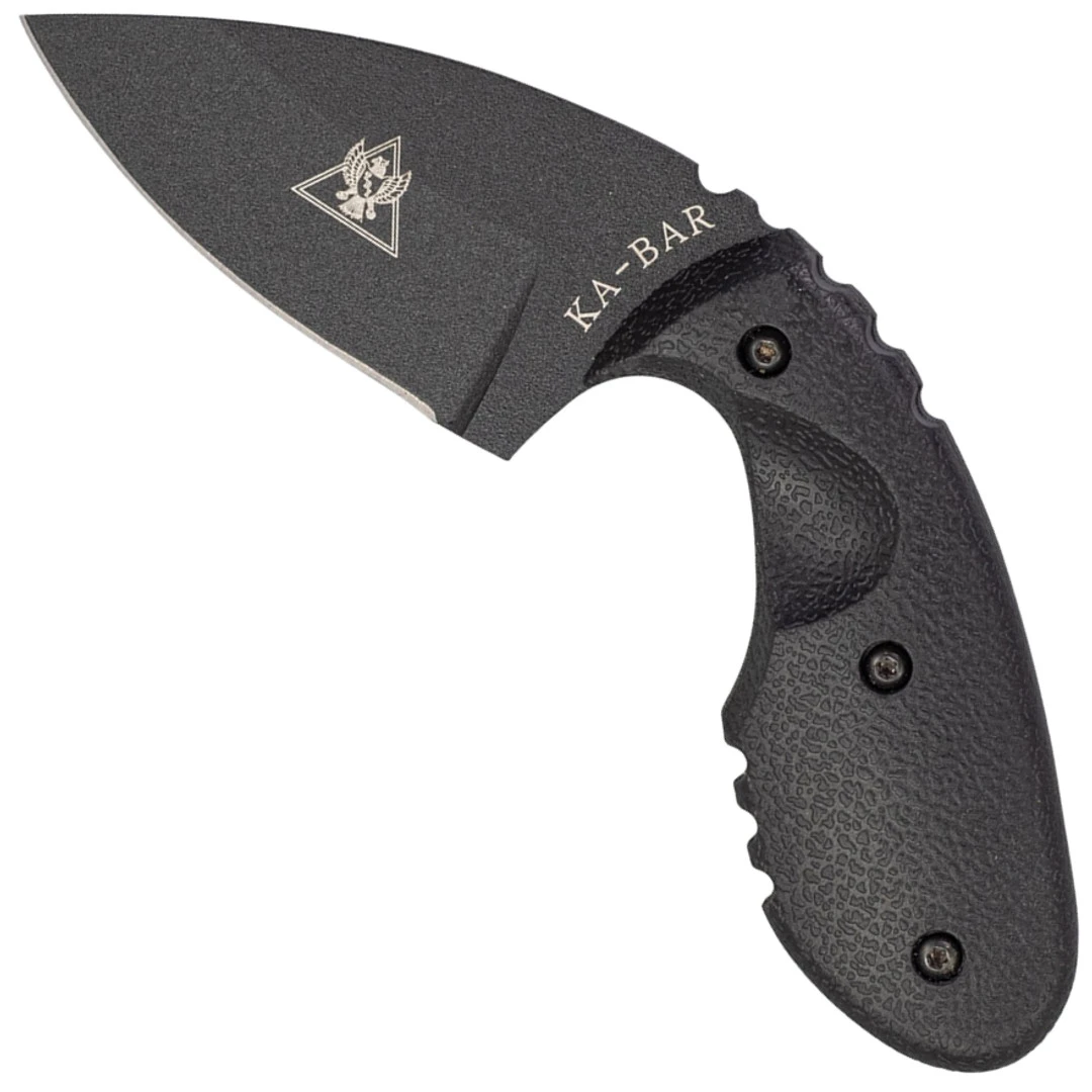 Ka-Bar TDI Investigator Fixed Blade Knife, Black Blade