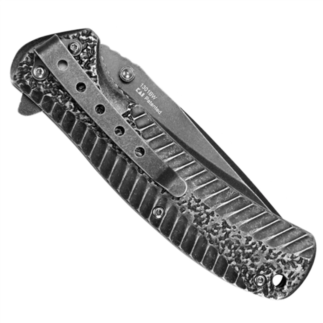 Kershaw Starter Assist Knife, BlackWash Plain Blade, 1301BW - Image 2