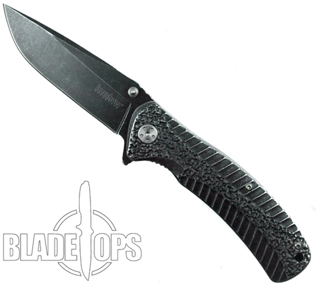 Kershaw Starter Assist Knife, BlackWash Plain Blade, 1301BW - Image 3