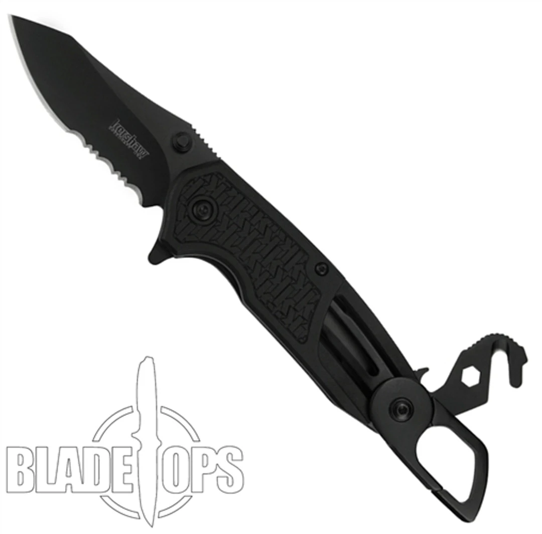 Kershaw Funxion Lightweight EMT Assist Knife, Combo Blade - Image 3