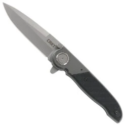 CRKT M40-03 Deadbolt Lock Flipper Knife, Bead Blast Blade