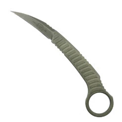 Microtech Signature Series Bastinelli Feather Fixed Blade Knife, Apocalyptic Stonewash