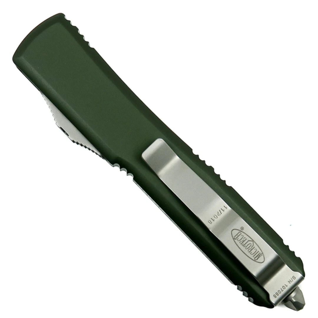 Microtech OD Green Ultratech Spartan OTF Auto Knife, Stonewash Blade - Image 2