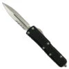 Microtech Signature Series UTX-85 OTF II Auto Knife, Stonewash Part Serrated Blade
