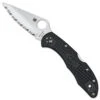Spyderco C11SBK Delica 4 Folder Knife, VG-10 Satin SpyderEdge Blade