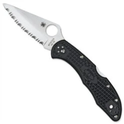 Spyderco C11SBK Delica 4 Folder Knife, VG-10 Satin SpyderEdge Blade