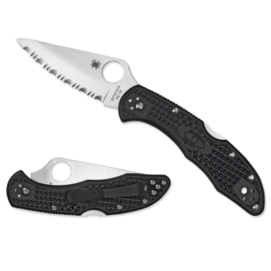 Spyderco C11SBK Delica 4 Folder Knife, VG-10 Satin SpyderEdge Blade - Image 2