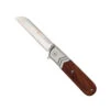 Smith & Wesson Wood Handle Executive Barlow Spring Assisted Flipper Knife, Satin Blade