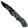 Smith & Wesson Small Black Ops Spring Assist Knife, Drop Point Combo Blade