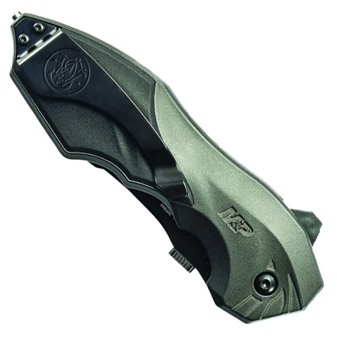 Smith & Wesson Grey MAGIC Spring Assist Clip Point, Black, P/S, SWMP5LS - Image 2