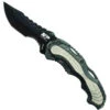 Smith & Wesson Black MAGIC SWMP6BS Spring Assist Knife, Black Part Serrated Blade