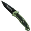 Smith & Wesson Special Ops Medium Assisted Knife, Tanto Plain Blade, Green Handle