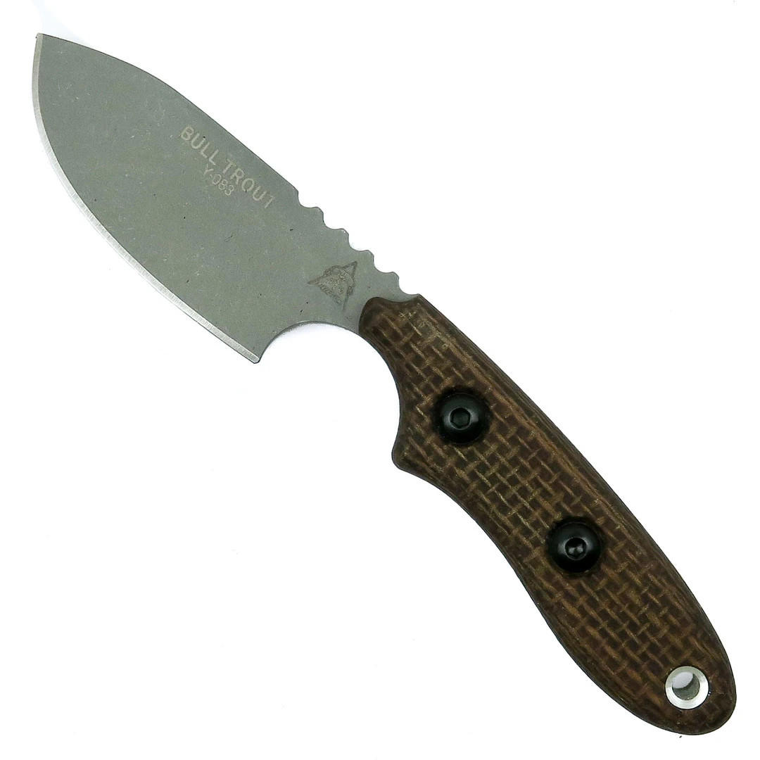 TOPS Knives TOPS Bull Trout Fixed Blade Knife, 154CM Blade