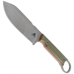 White River Knives Green Firecraft FC3.5 Fixed Blade Knife, S35VN Stonewash Blade
