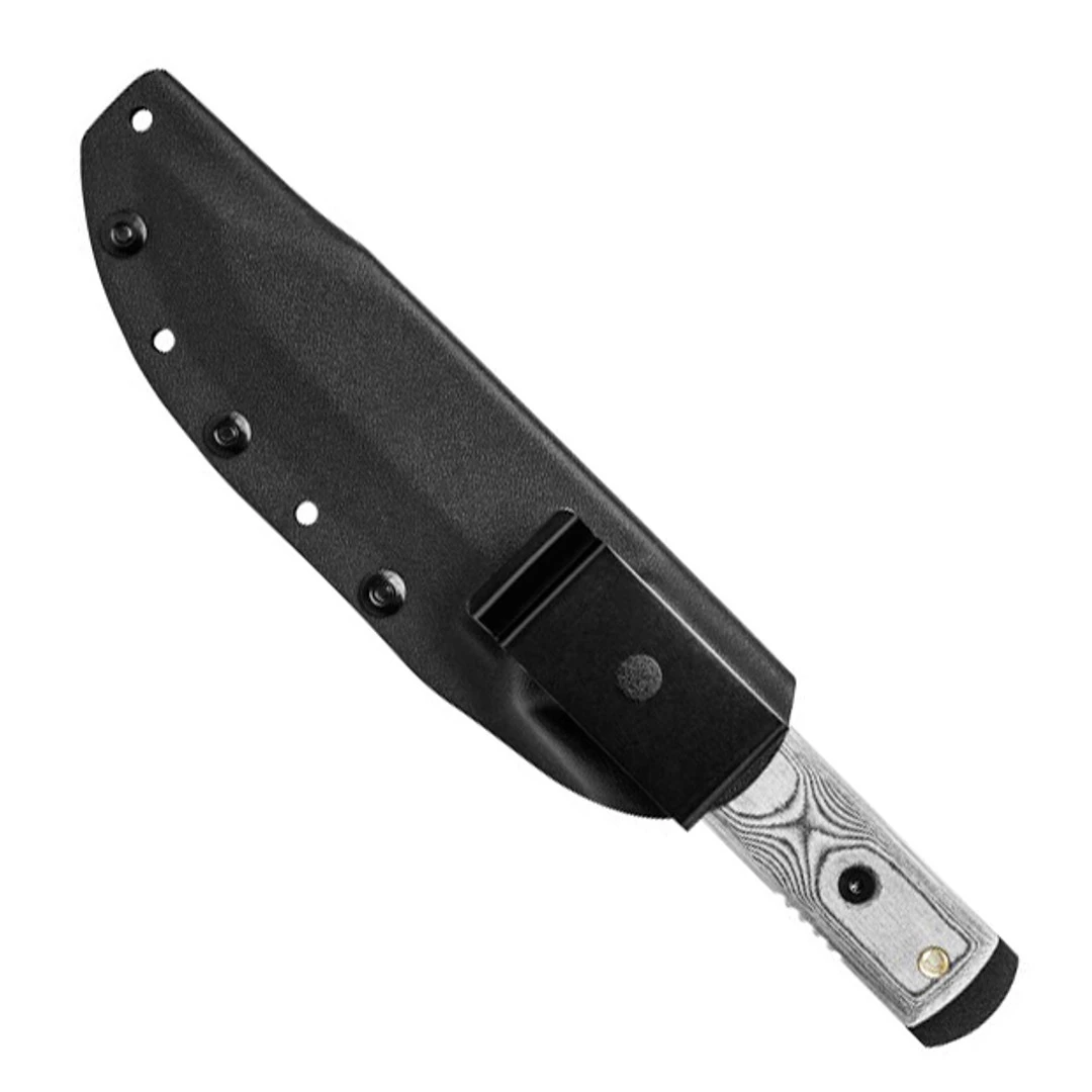 TOPS Knives TOPS Black Rhino Fixed Blade Knife, Micarta Handle - Image 2
